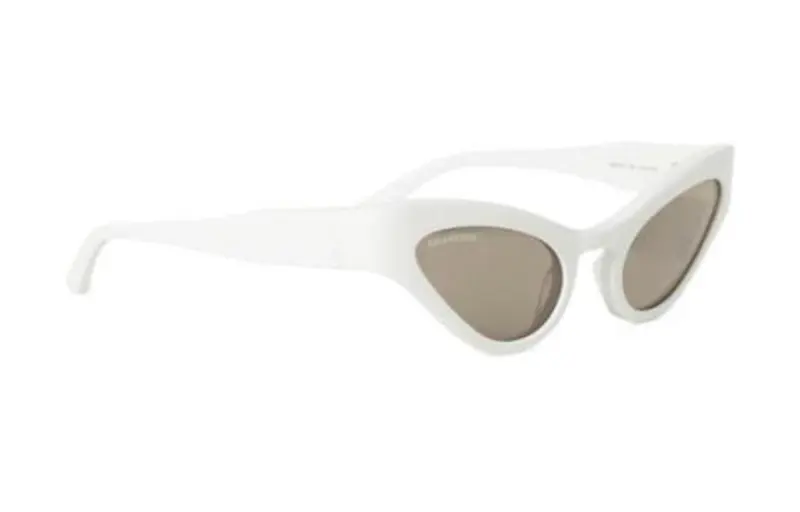 Balenciaga Cat Eye Sunglasses Women's White
