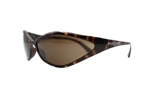Balenciaga Irregular Shape Sunglasses Women's Tortoiseshell