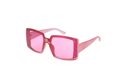 Balenciaga Irregular Shape Sunglasses Women's Pink