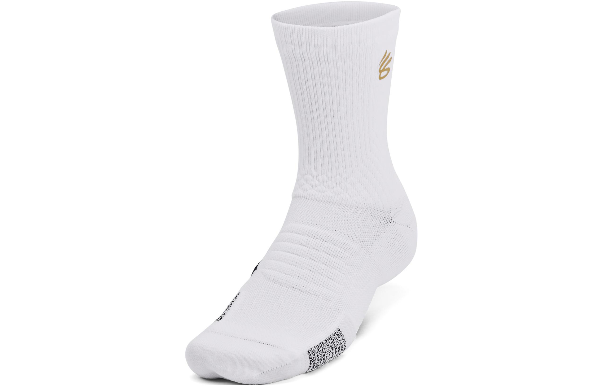 Under Armour Curry Crew Socks Unisex 1 Pack White
