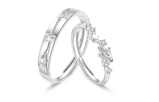 JUICY GRAPE 925 Silver Zircon Rings Unisex