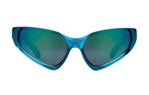 Balenciaga Irregular Shape Sunglasses Men's Blue