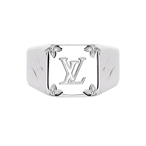 LOUIS VUITTON Monogram Signet Ring