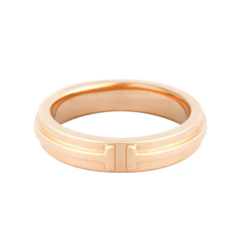 TIFFANY & CO. T 18K Rose Gold Rings Unisex