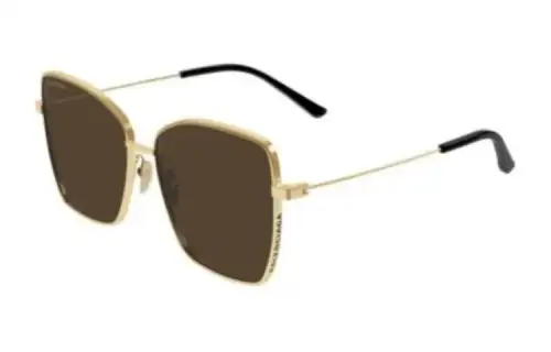 Balenciaga Square Sunglasses Women's Gold