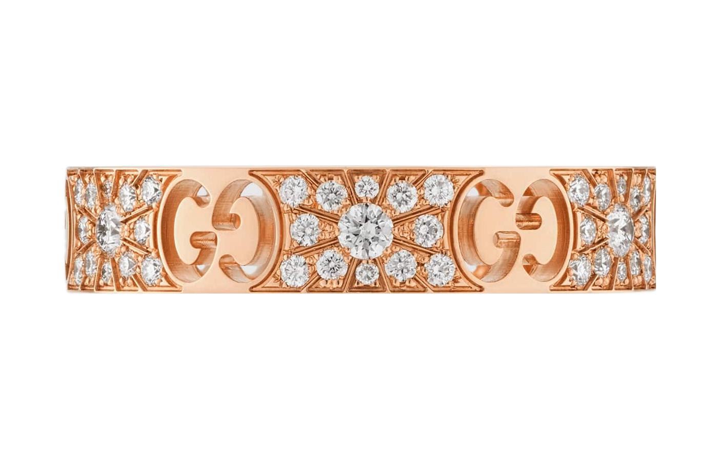 Кольцо Gucci Icon (розовое золото)