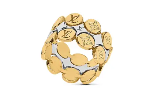 LOUIS VUITTON Metal Rings Women's Gold