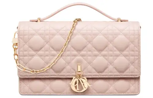 DIOR My Dior Sheepskin Shoulder Bag, Crossbody Bag, Handbag Women's Rouge Pink