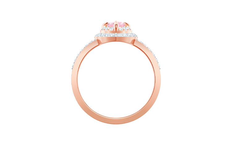 Кулон Swarovski One Ring (розовое золото) — фото 3