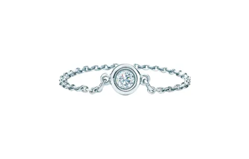 TIFFANY & CO. Elsa Peretti® Versatile Platinum Rings Unisex Silver