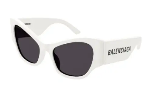 Balenciaga Acetate Cat Eye Sunglasses Women's White