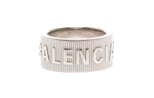 Balenciaga 925 Sterling Silver Rings Unisex Silver