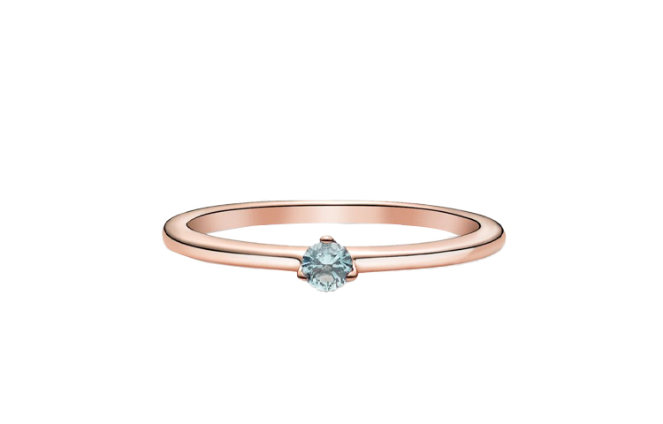 Женское кольцо Pandora 189259C02 (голубое)