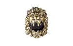 GUCCI Lion Head King Ring With Crystal