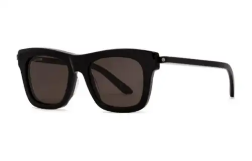 Balenciaga Acetate Irregular Shape Sunglasses Men's Black