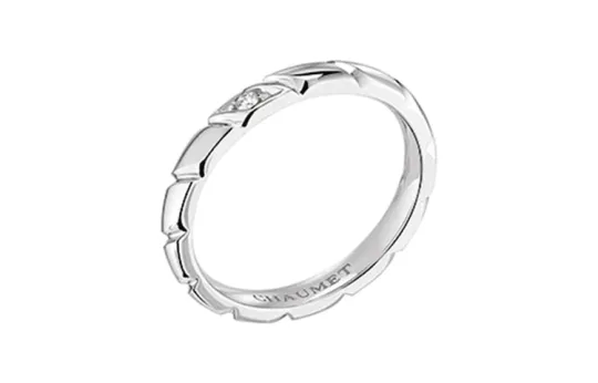 Chaumet Platinum, Diamond Rings Women's Silver