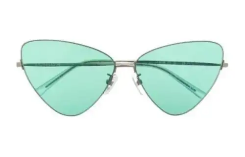 Balenciaga Irregular Shape Sunglasses Women's Black