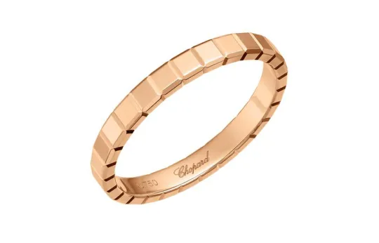Chopard 18kt rose gold Ice Cube Pure diamond ring