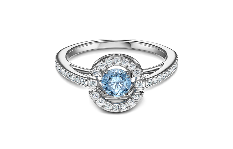 Swarovski Beating Heart Vibrant Crystal 125th Anniversary Ring Women's