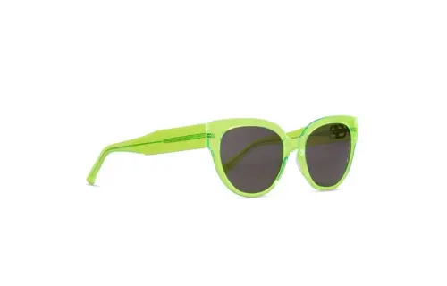 Balenciaga Acetate Irregular Shape Sunglasses Women's Green
