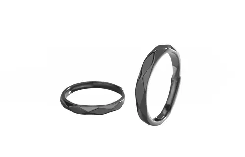 FireMonkey S925 Silver Rings Unisex Custom Greeting Card