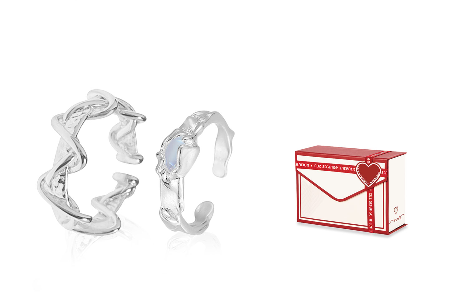 Cuz Strange Intention Rings Unisex