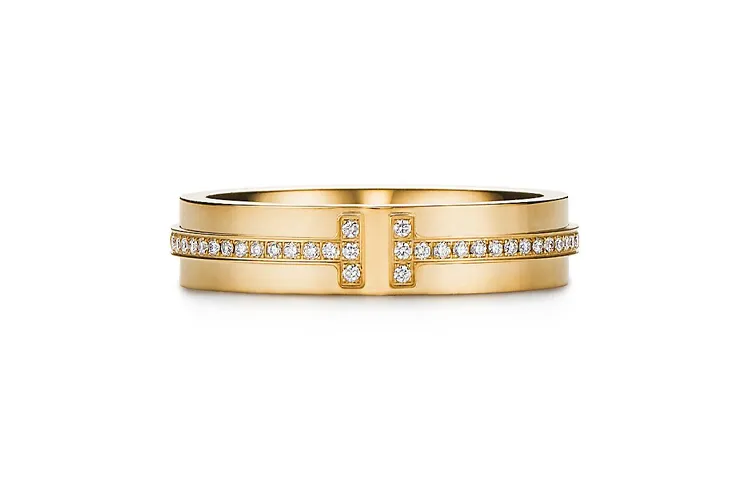 Tiffany & CO. 2010s platinum diamond embrace ring