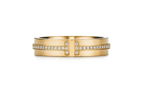Tiffany & CO. 2010s platinum diamond embrace ring