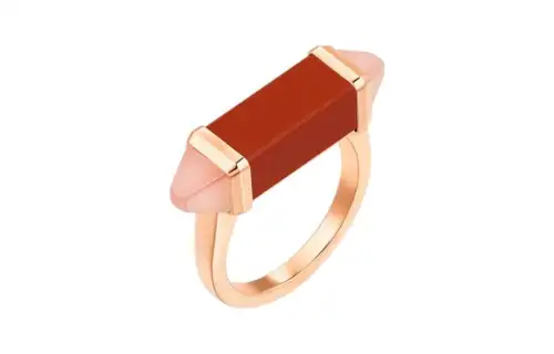 CARTIER Les Berlingots De Cartier Collection 18K Gold Rings Unisex Rose Gold