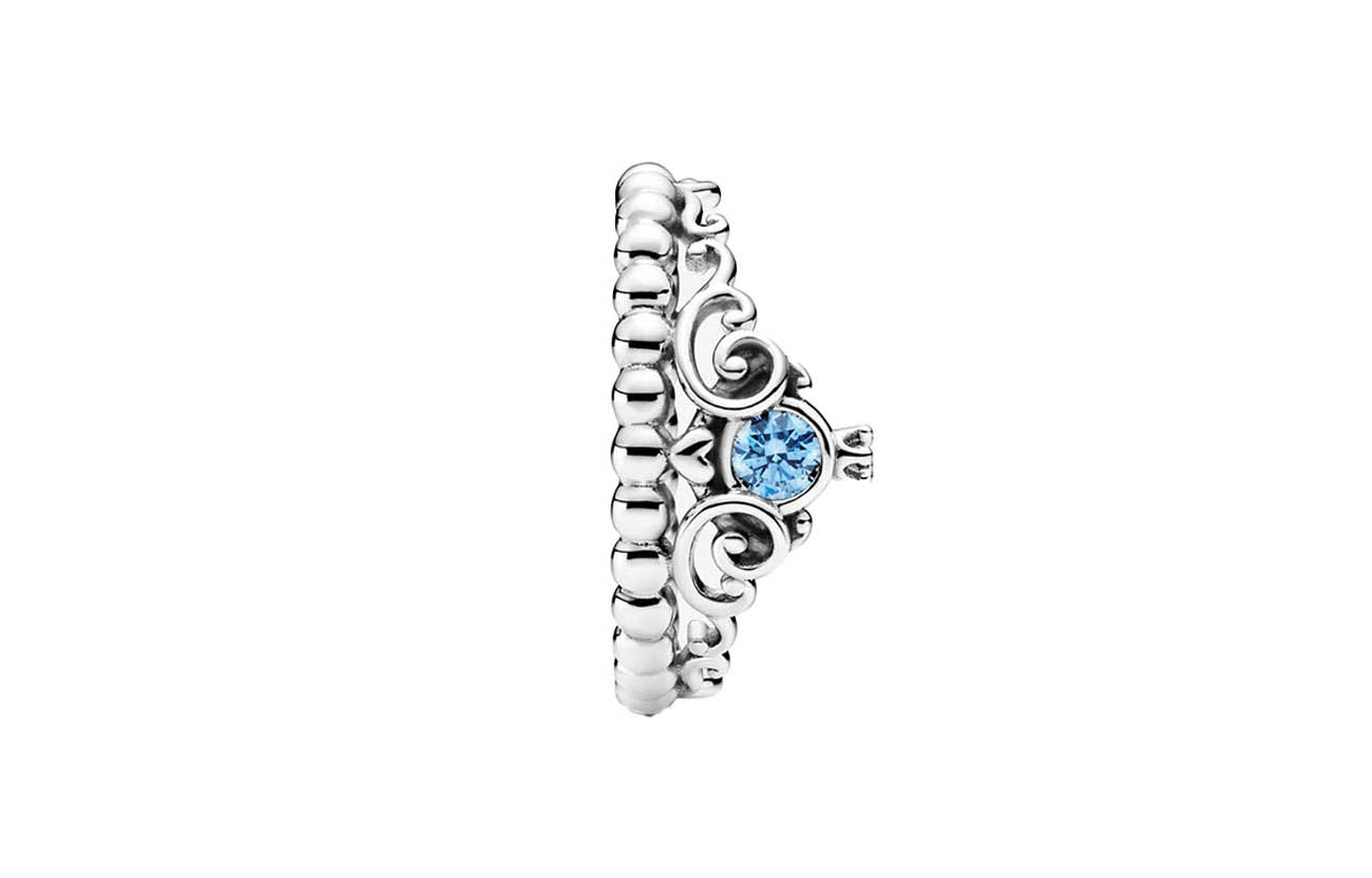 Женское кольцо Pandora (синее) — фото 4