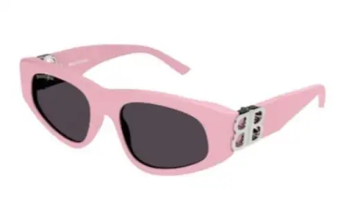 Balenciaga Irregular Shape Sunglasses Unisex Pink