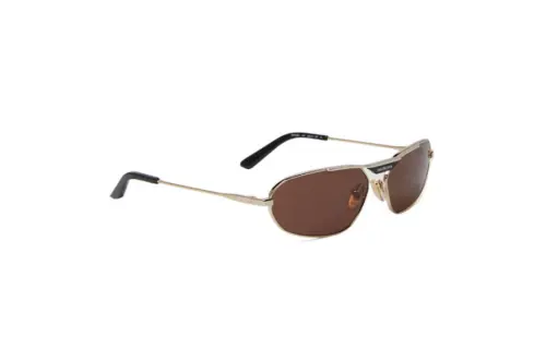 Balenciaga Metal Oval Sunglasses Men's Gold