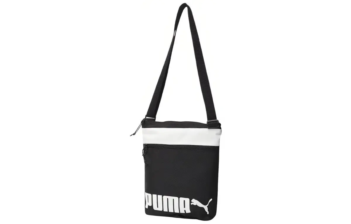 PUMA Fabric Shoulder Bag, Crossbody Bag Regular Unisex Black