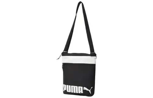 PUMA Fabric Shoulder Bag, Crossbody Bag Regular Unisex Black