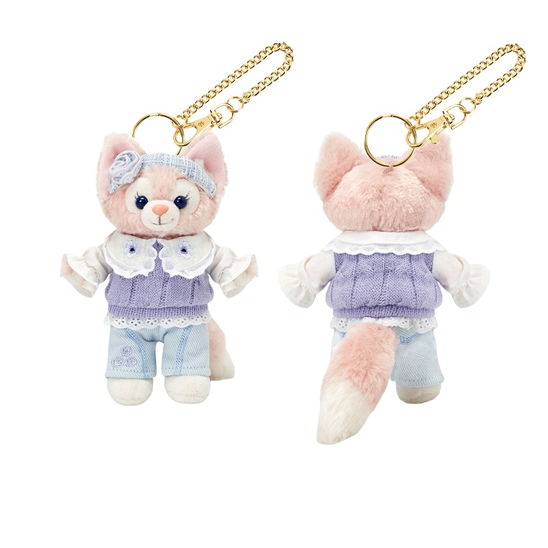 Disney Disney Lena Belle 2024 Spring Duffy and Friends Series Keychain Cute Plush Pendant 13cm High