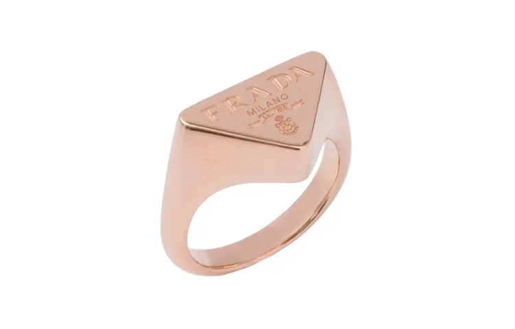 PRADA 18K Gold Rings Women's Pink