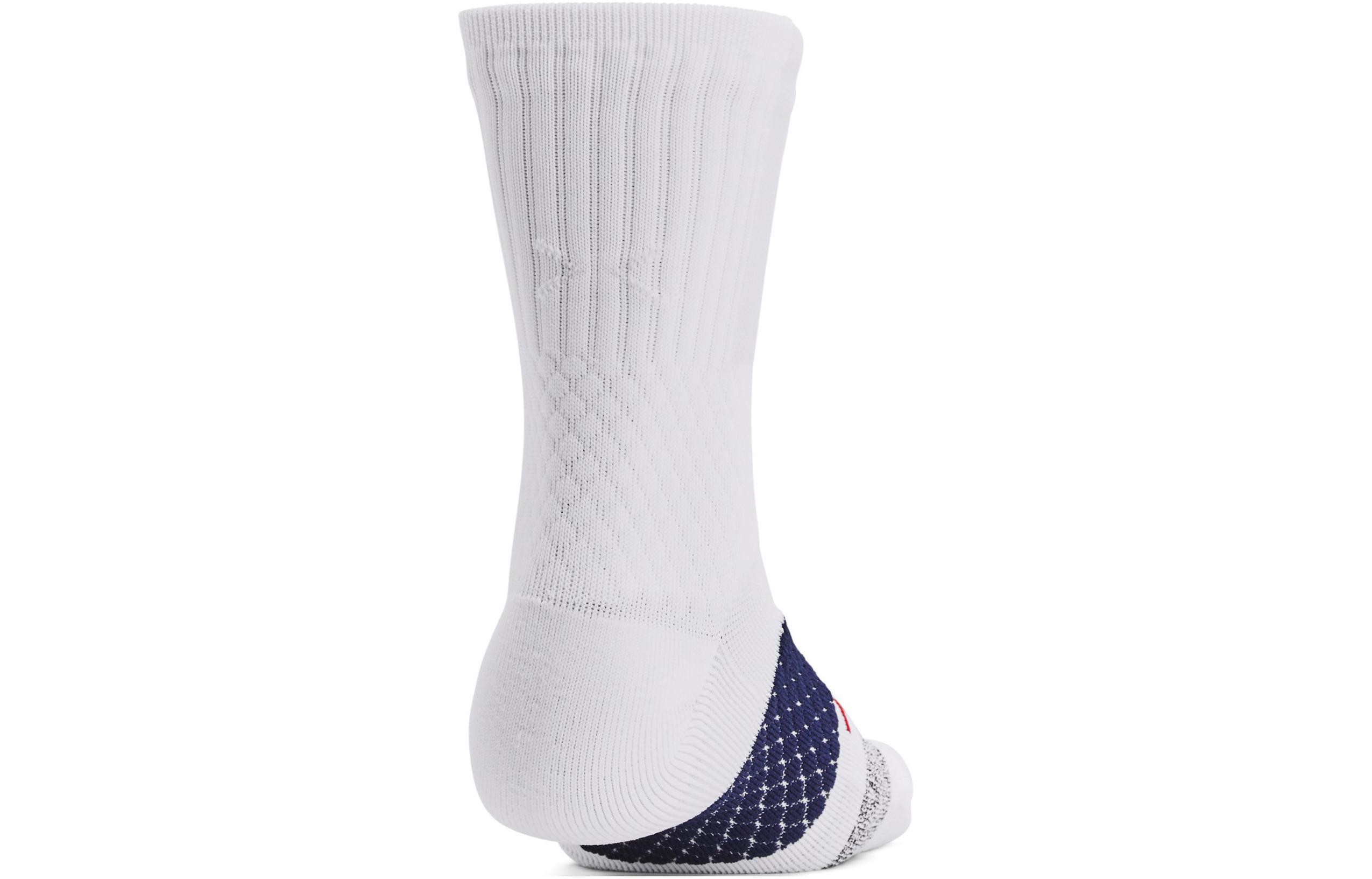 Under Armour Curry Crew Socks Unisex 1 Pack White