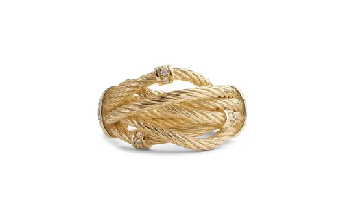 Bottega Veneta Rings Women's Gold