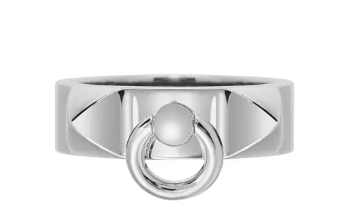 HERMES 925 Sterling Silver Rings Unisex Silver