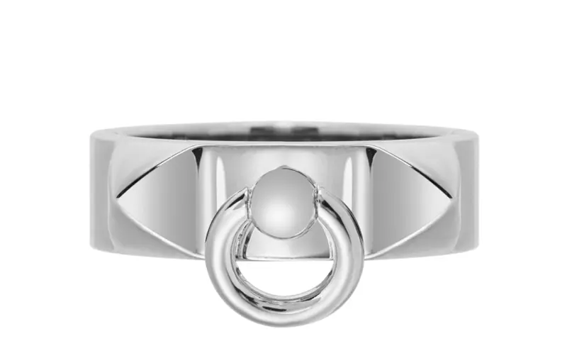 HERMES 925 Sterling Silver Rings Unisex Silver