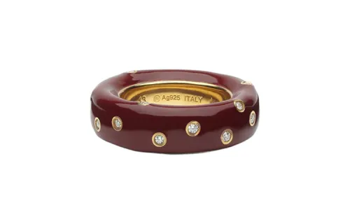 Bottega Veneta Rings Women's Red