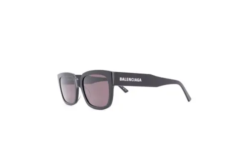 Balenciaga Acetate Irregular Shape Sunglasses Men's Black