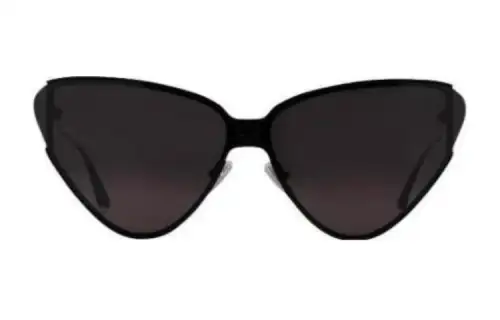 Balenciaga Metal Irregular Shape Sunglasses Women's Black