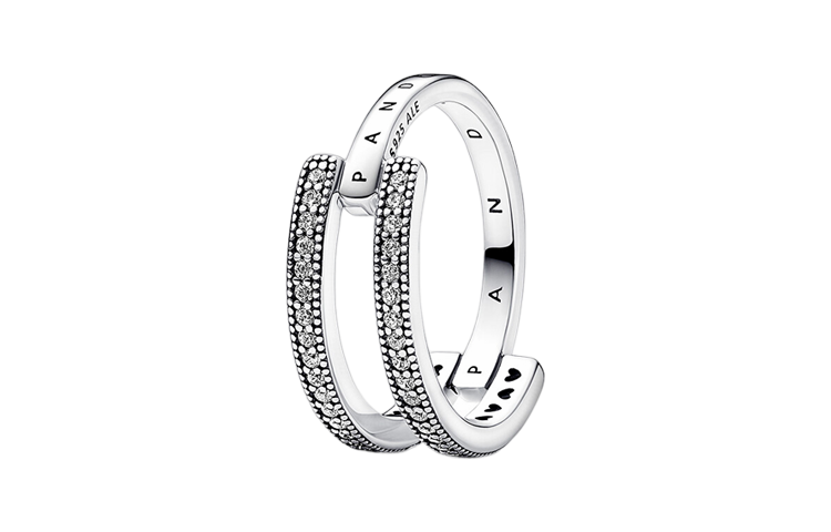 Женское кольцо Pandora Pandora Pavé 925 (серебряное)