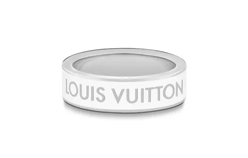 LOUIS VUITTON Rings Unisex White/Orange Color