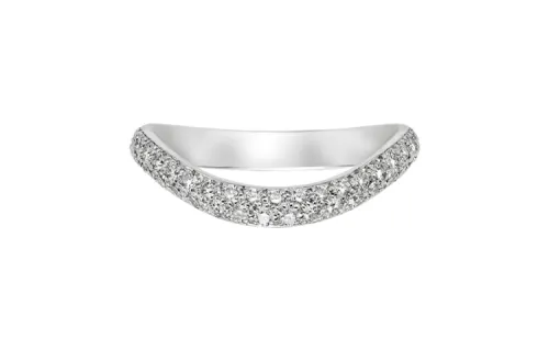 CARTIER Trinity Series Platinum Diamond Rings Unisex