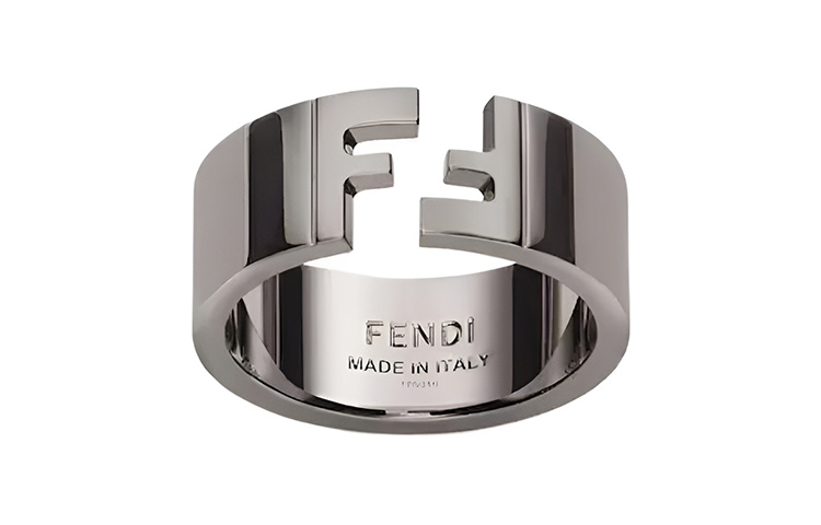 Кольцо Fendi FF Ring (серое)