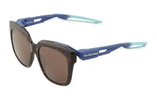 Balenciaga Acetate Square Sunglasses Men's Tortoiseshell