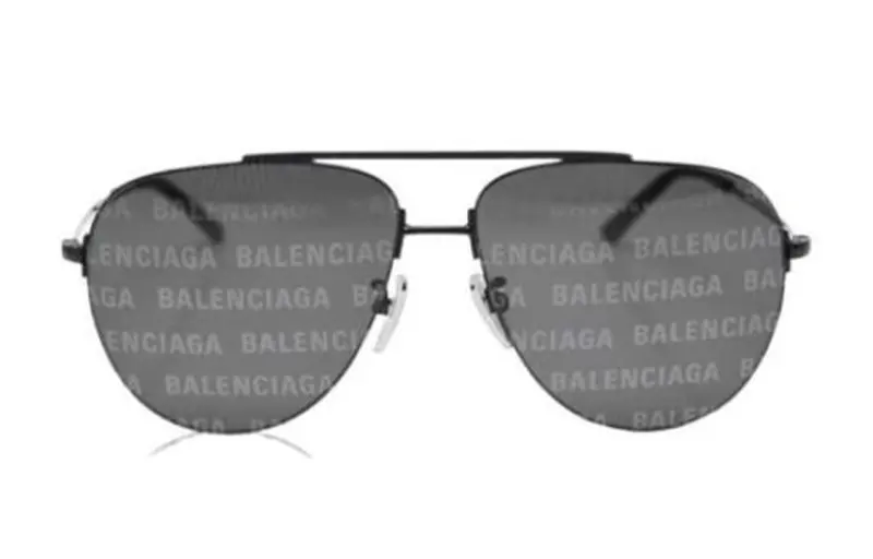 Balenciaga Aviator Sunglasses Men's Black