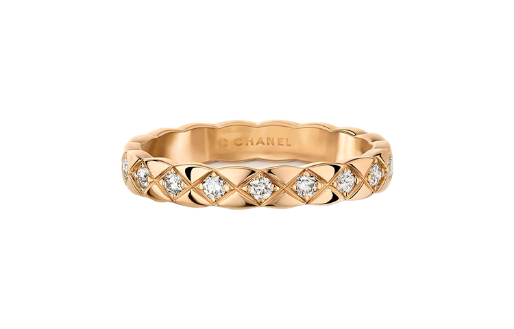 CHANEL Chanel Coco Crush Series Fashionable Luxurious Narrow Edition 18K Gold Ring Women’s Ring Beige Gold